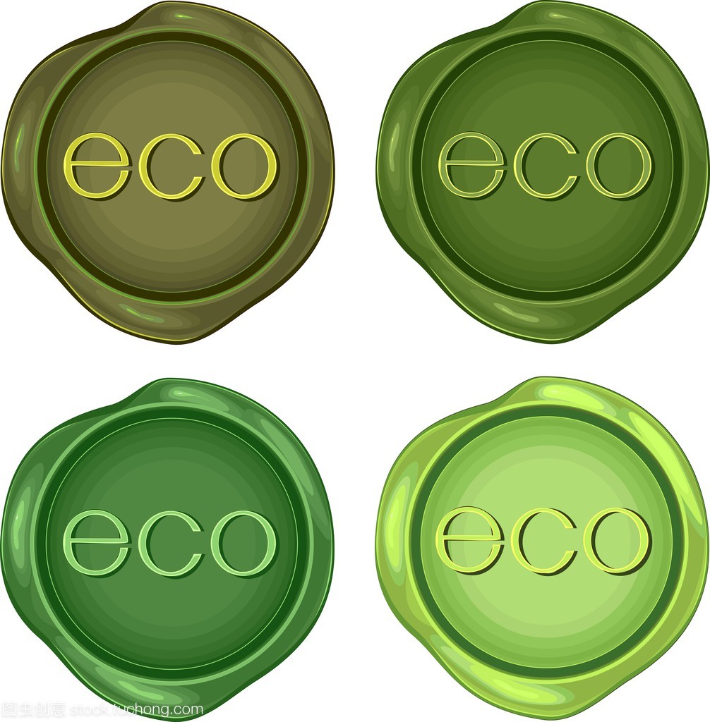 為環(huán)保產品的綠色蠟郵票一套